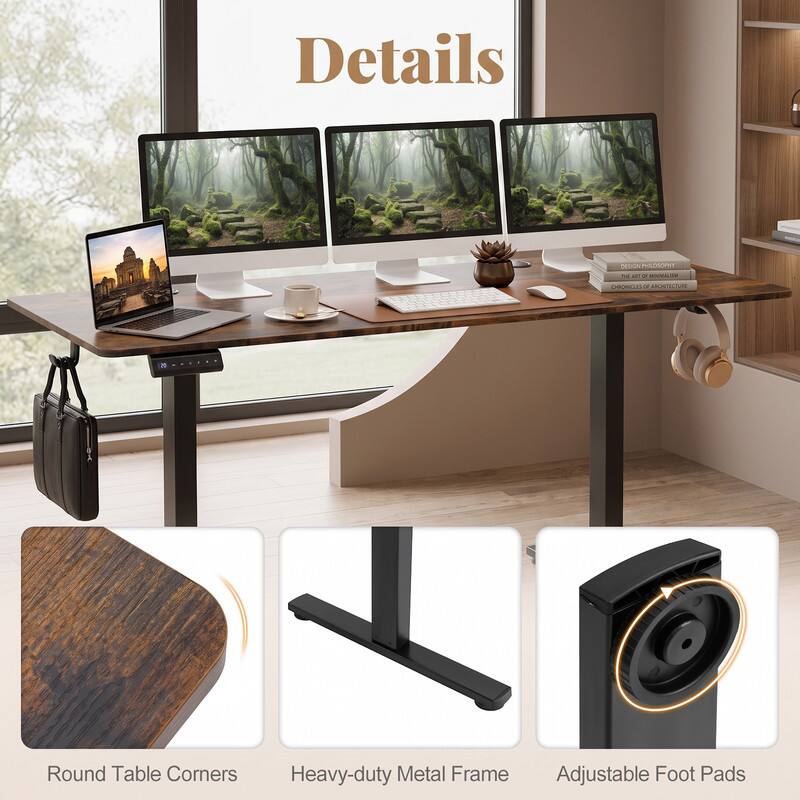 Details

DESA PHISSOPT T Ak L MINMALIOOM CHRONICLES

Round Table Corners

Heavy-duty Metal Frame

Adjustable Foot Pads
