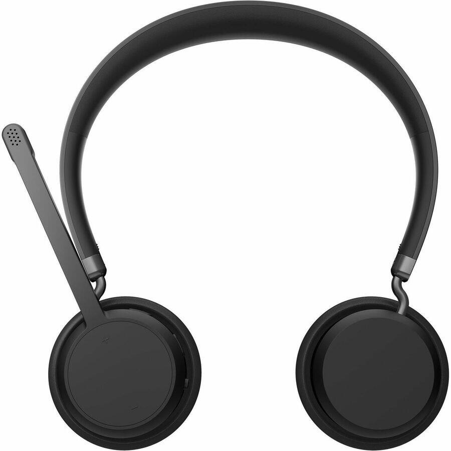 Alt View 7. Lenovo - Lenovo Wireless Closed-Back On-Ear Stereo Headset - Black.