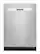 Front. Whirlpool - 24 - Top Control Built-In Dishwasher with 3rd Rack, Fan Dry, 51 dBA - Fingerprint Resistant Stainless Steel.