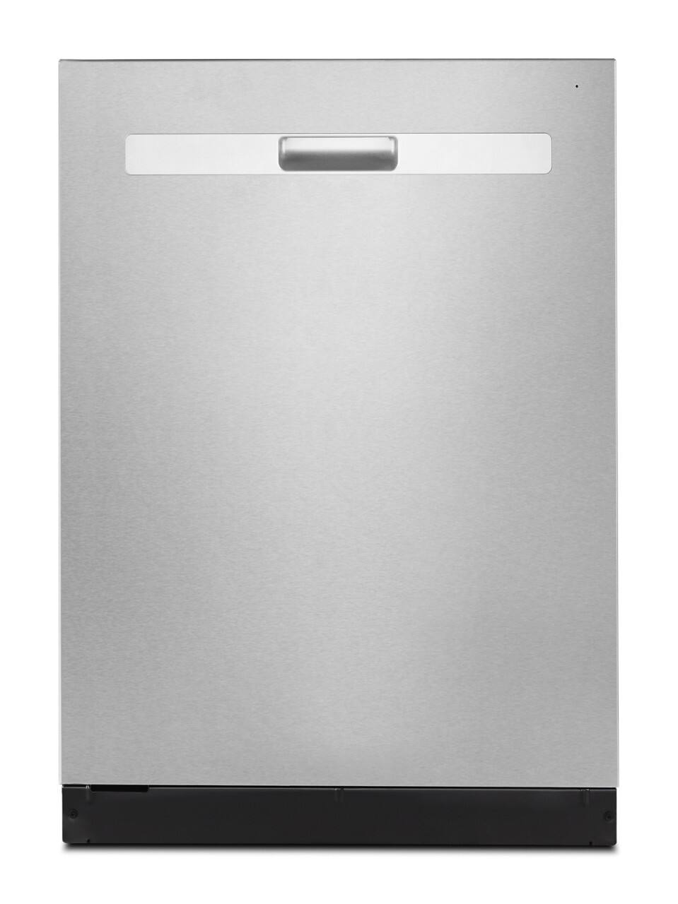 Front. Whirlpool - 24 - Top Control Built-In Dishwasher with 3rd Rack, Fan Dry,  51 dBA - Fingerprint Resistant Stainless Steel.