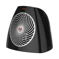 Vornado - VH202 750 Watt Indoor Electric Space Heater with Compact Size for Small Spaces - Black - Front_Zoom