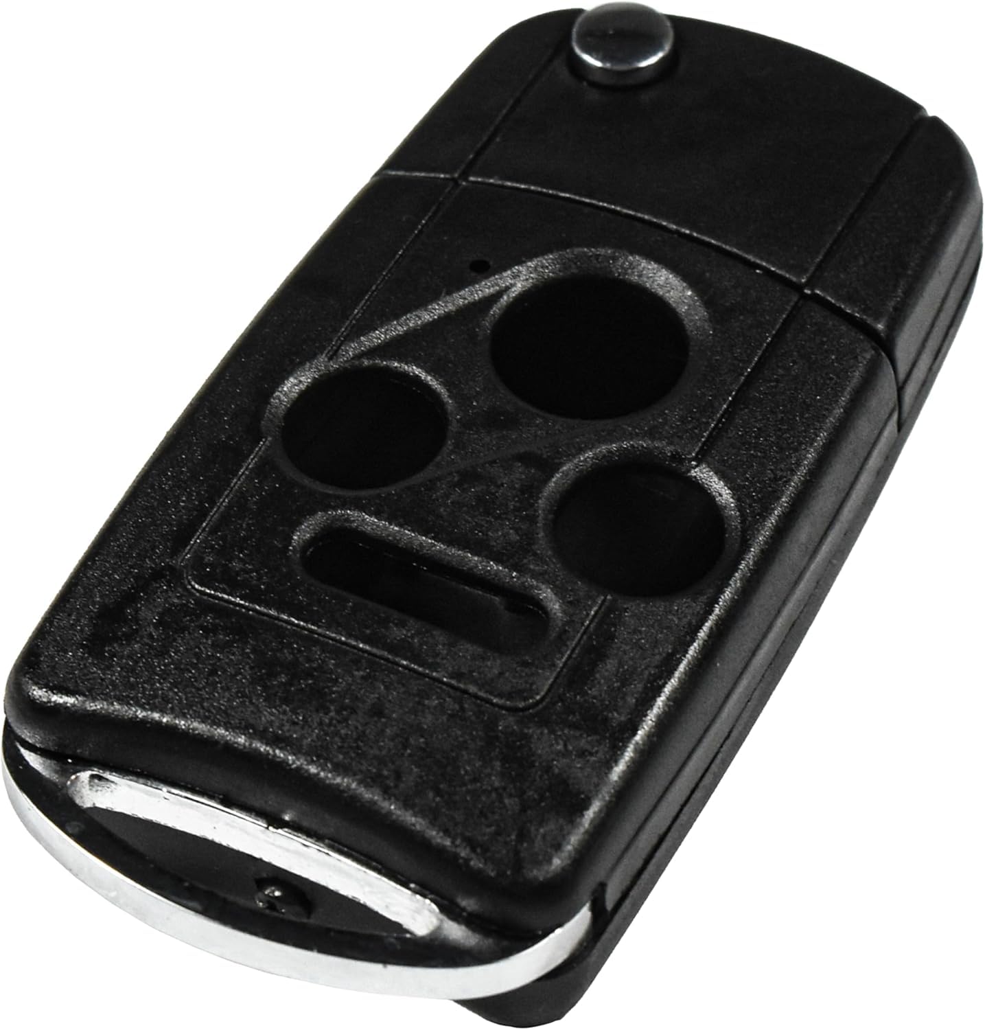 Alt View 2. HQRP - 4-Button Flip Key Fob Shell Remote Case with Uncut Blade for Honda Accord 2003-2006 - Black.