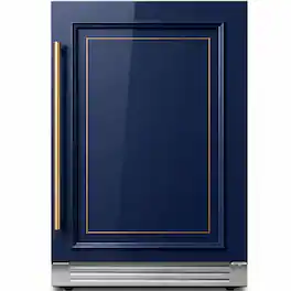 Ca'Lefort - 24 Inch Panel Ready Wine Fridge, 52 bottles, 3 color LED Wine Cooler, Built in Wine Refrigerator (Panels Not Included) - Stainless Steel