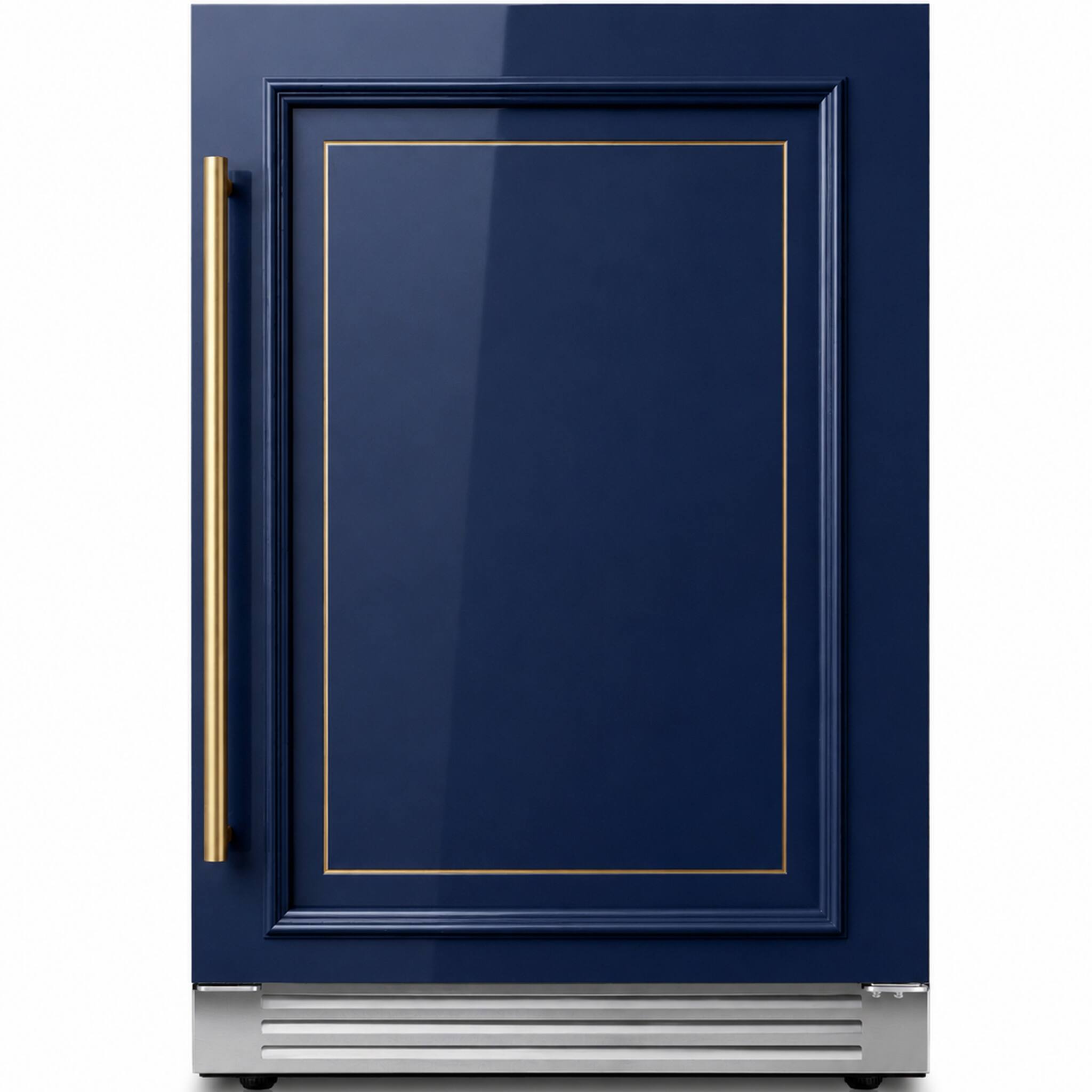 Front. Ca'Lefort - 24 Inch Panel Ready Wine Fridge, 52 bottles, 3 color LED Wine Cooler, Built in Wine Refrigerator (Panels Not Included) - Stainless Steel.