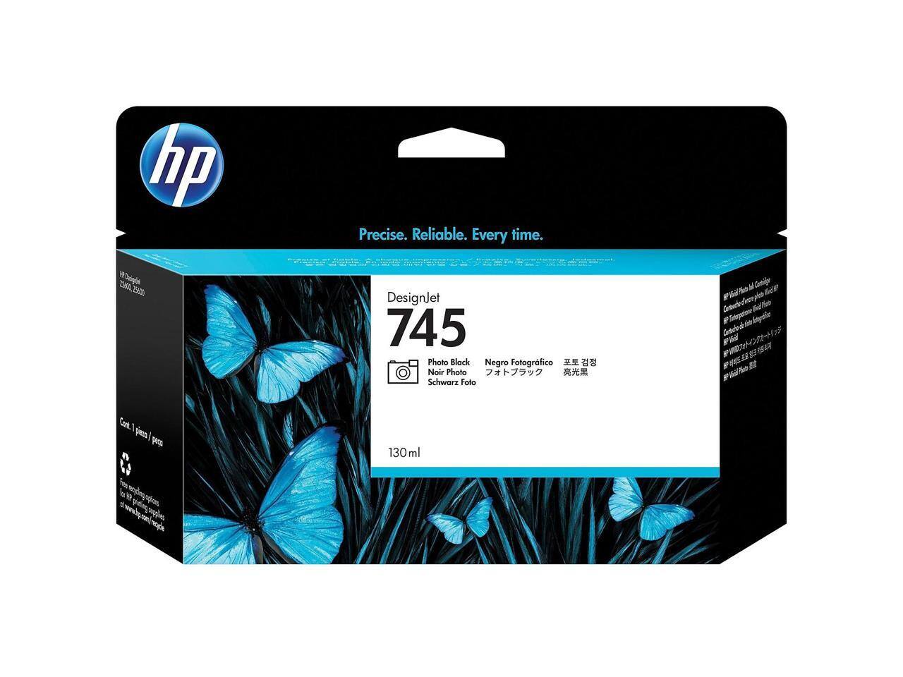 hp  
Precise. Reliable. Every time.  

DesignJet 745  
Photo Black  
Negro Fotográfico  
Noir Photo  
Schwarz Foto  

130 ml