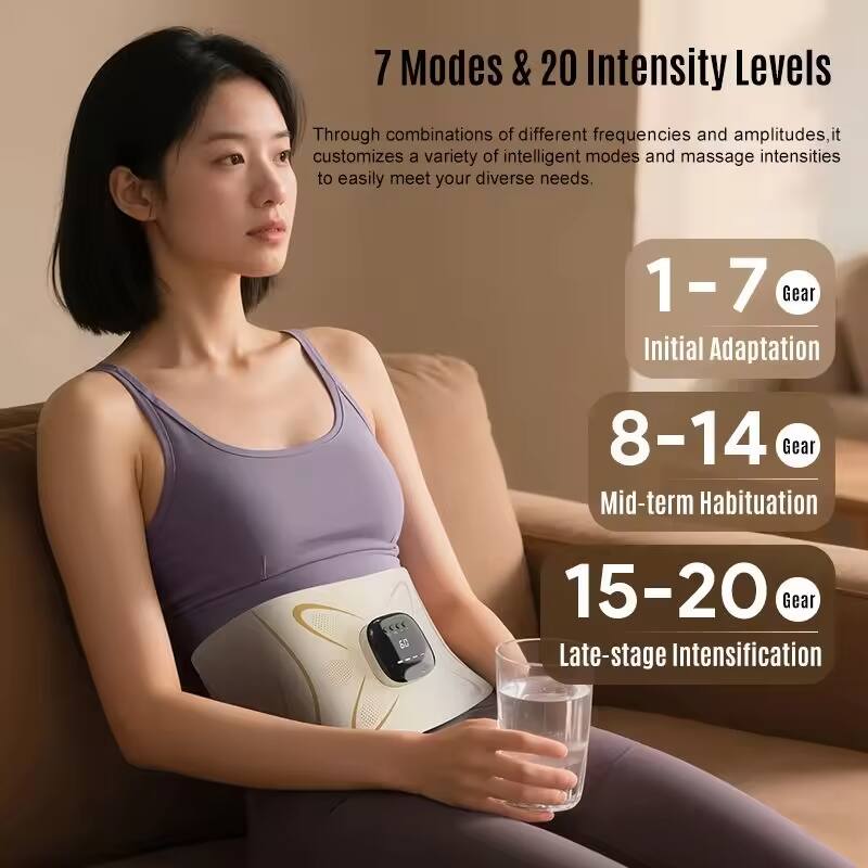 7 Modes & 20 Intensity Levels

Through combinations of different frequencies and amplitudes, it customizes a variety of intelligent modes and massage intensities to easily meet your diverse needs.

1-7 Gear  
Initial Adaptation

8-14 Gear  
Mid-term Habituation

15-20 Gear  
Late-stage Intensification