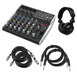 Behringer - XENYX 1202SFX Premium Analog 12-Input Mixer w/Headphones & Cables
