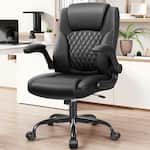 KERDOM - Swivel Tilt Gamer Ergonomic Computer Chair with Lumbar Support, Height Adjustable, Adjustable Arms Space Saving - Black