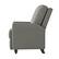 Alt View 13. ProLounger - Lehnor Chenille Push Back Recliner Chair - Warm Gray.