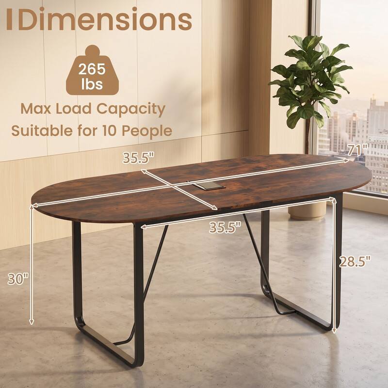 Dimensions  
265 lbs Max Load Capacity  
Suitable for 10 People  
35.5" x 71" x 35.5" x 30" x 28.5"