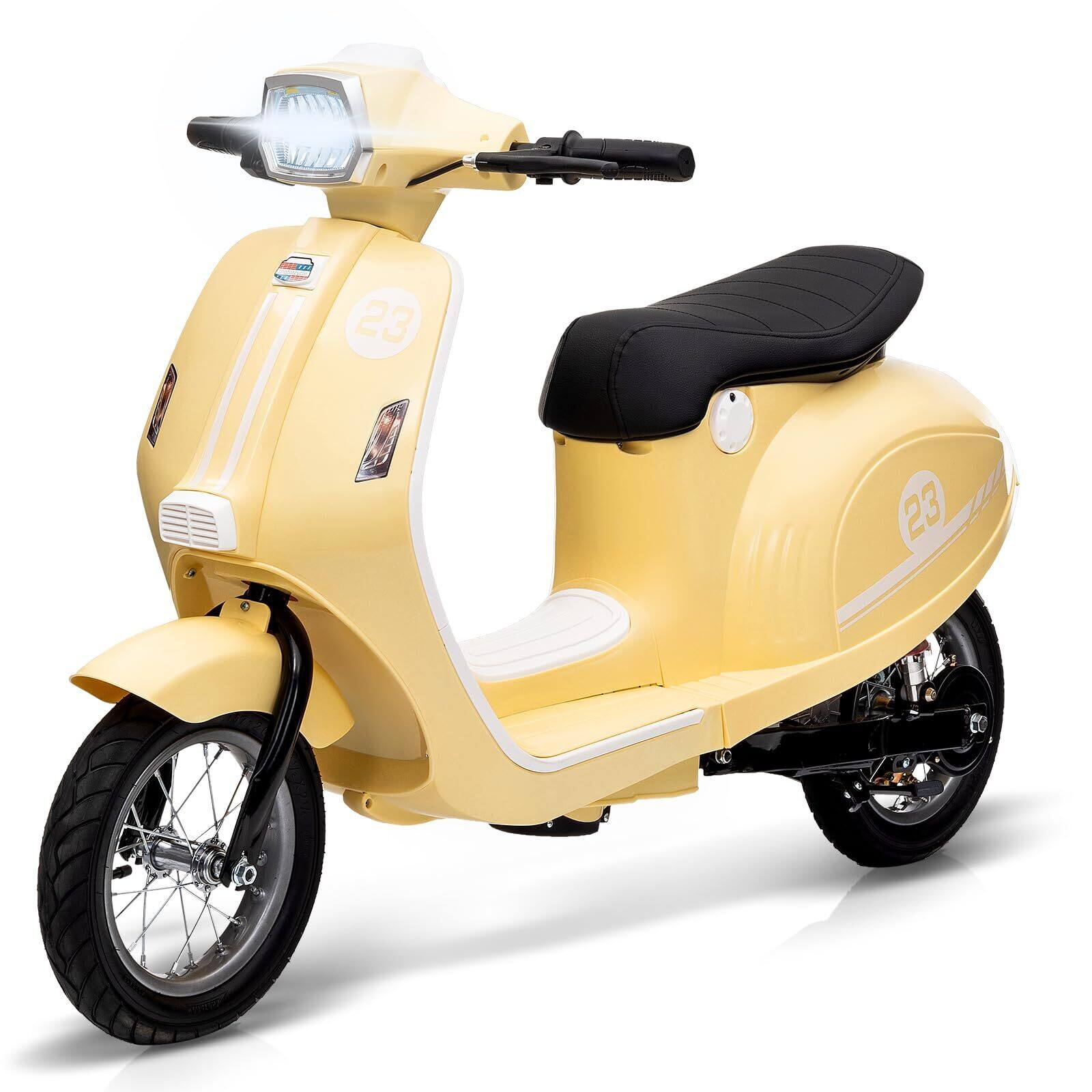 Front. Jojoka - Kids Motorcycle 24v 350w Electric Ride-on, 14MPH Max, Waterproof Design - Beige.