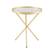 Angle Zoom. Walker Edison - Contemporary Tray-Top Faux Marble Round Side Table - Gold/Grey Marble.