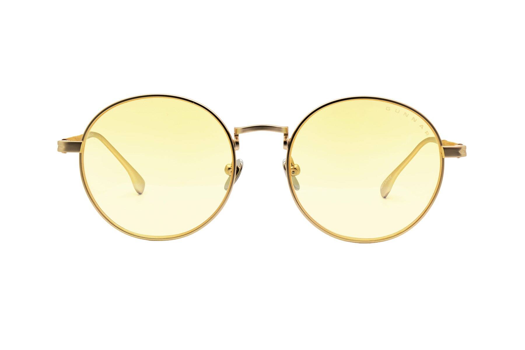 Alt View 4. GUNNAR - GUNNAR Gaming Glasses  - Witcher Ciri, Saddle, Amber Lens - Blue Light Blocking, Relieve Dry Eye, Anti Glare - Meteorite/Saddle.