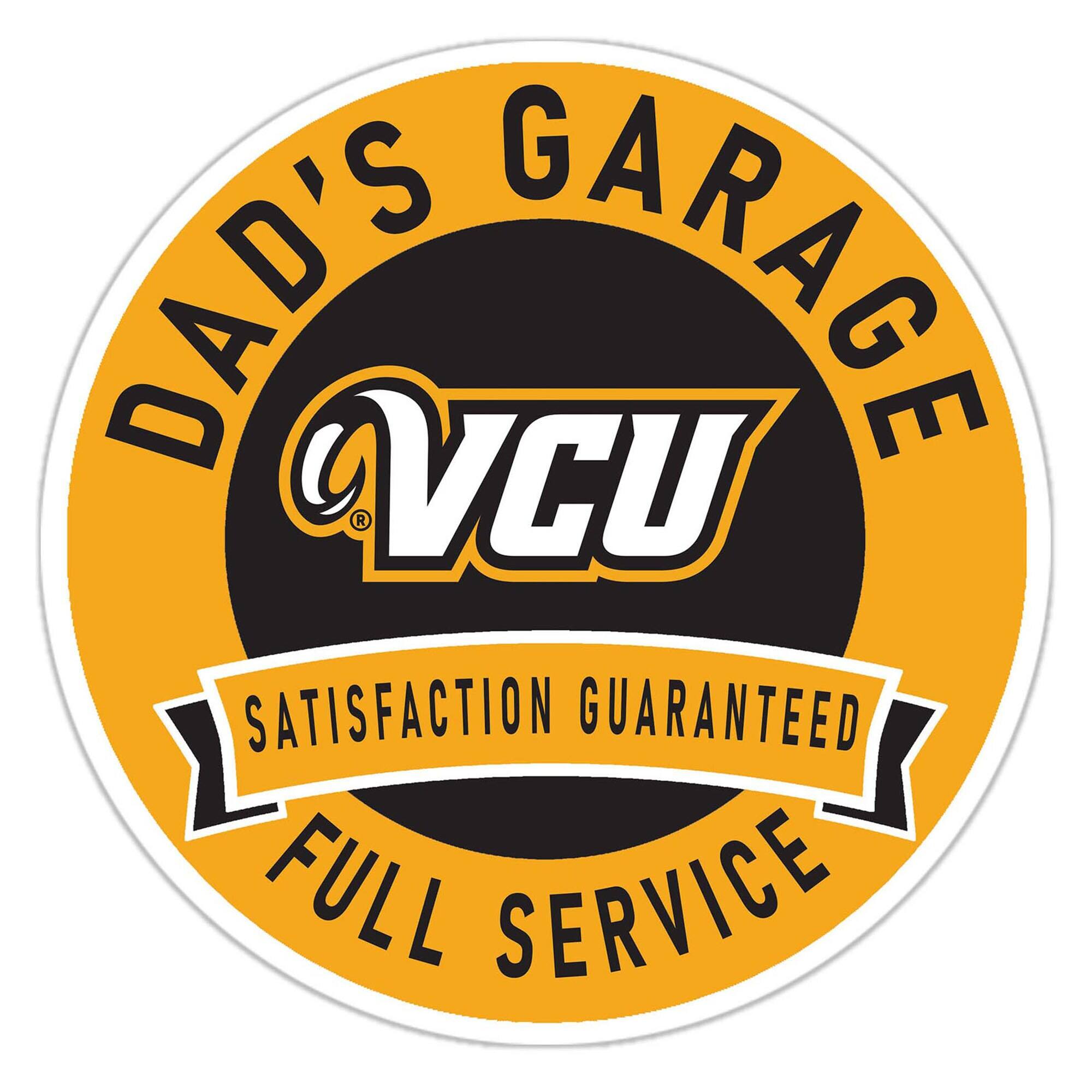 VCU Rams 16" Dad's Garage Wood Sign