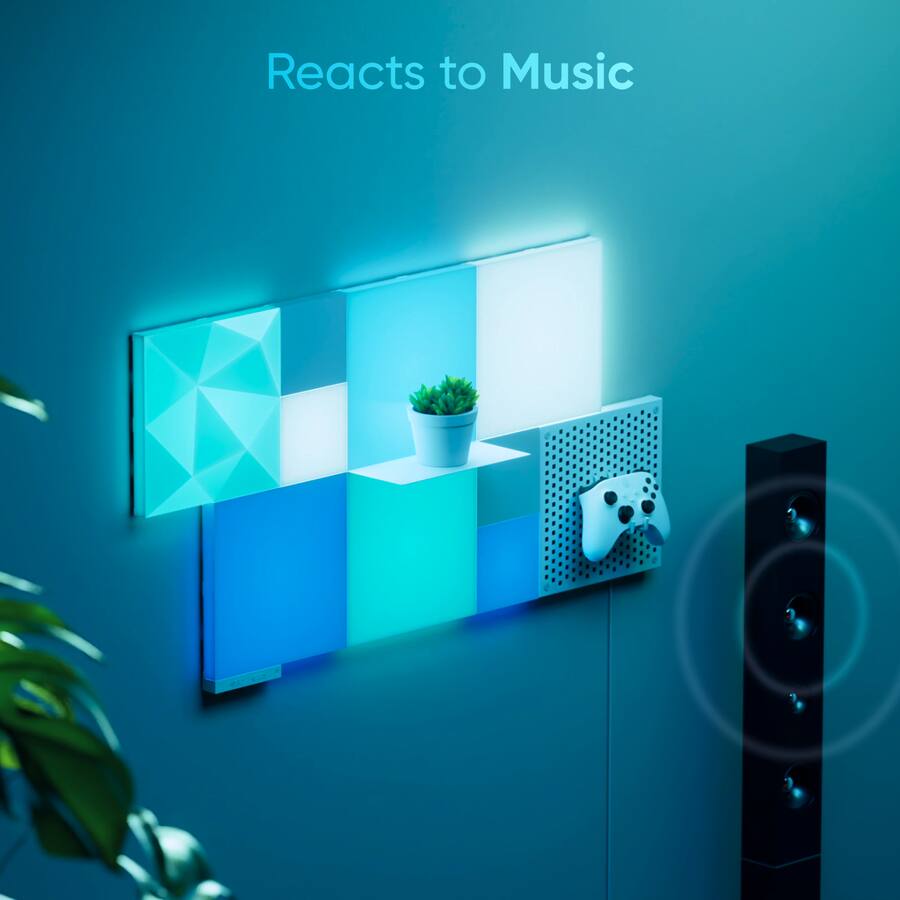 Nanoleaf Blocks Small Squares Add On Smart LED Wall Light Panels (4pk ...