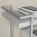 Alt View 15. Martha Stewart - Liam Mobile 2 Tier Printer Cart with Side Storage - Gray/Brushed Nickel Frame.