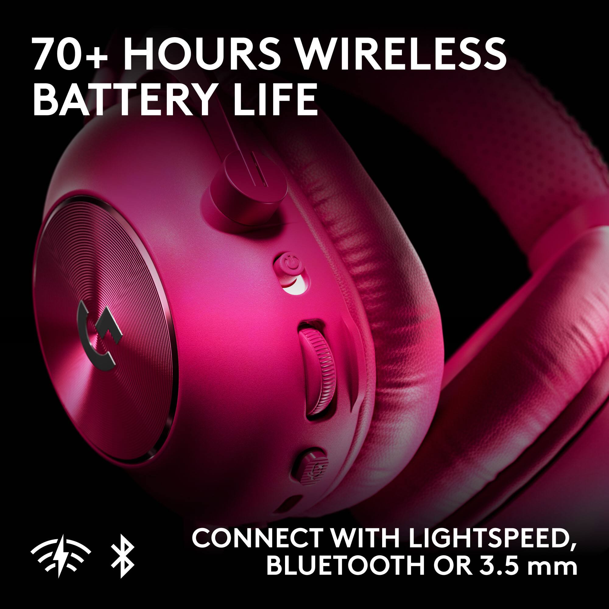 70+ HOURS WIRELESS BATTERY LIFE

CONNECT WITH LIGHTSPEED, BLUETOOTH OR 3.5 mm