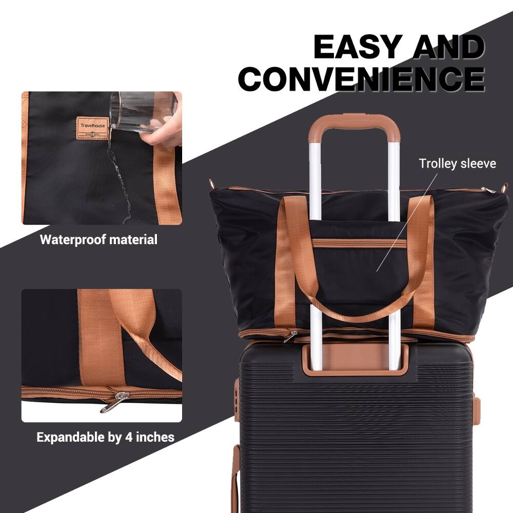 EASY AND CONVENIENCE

Travelhouse

by

Trolley sleeve

Waterproof material

Expandable by 4 inches