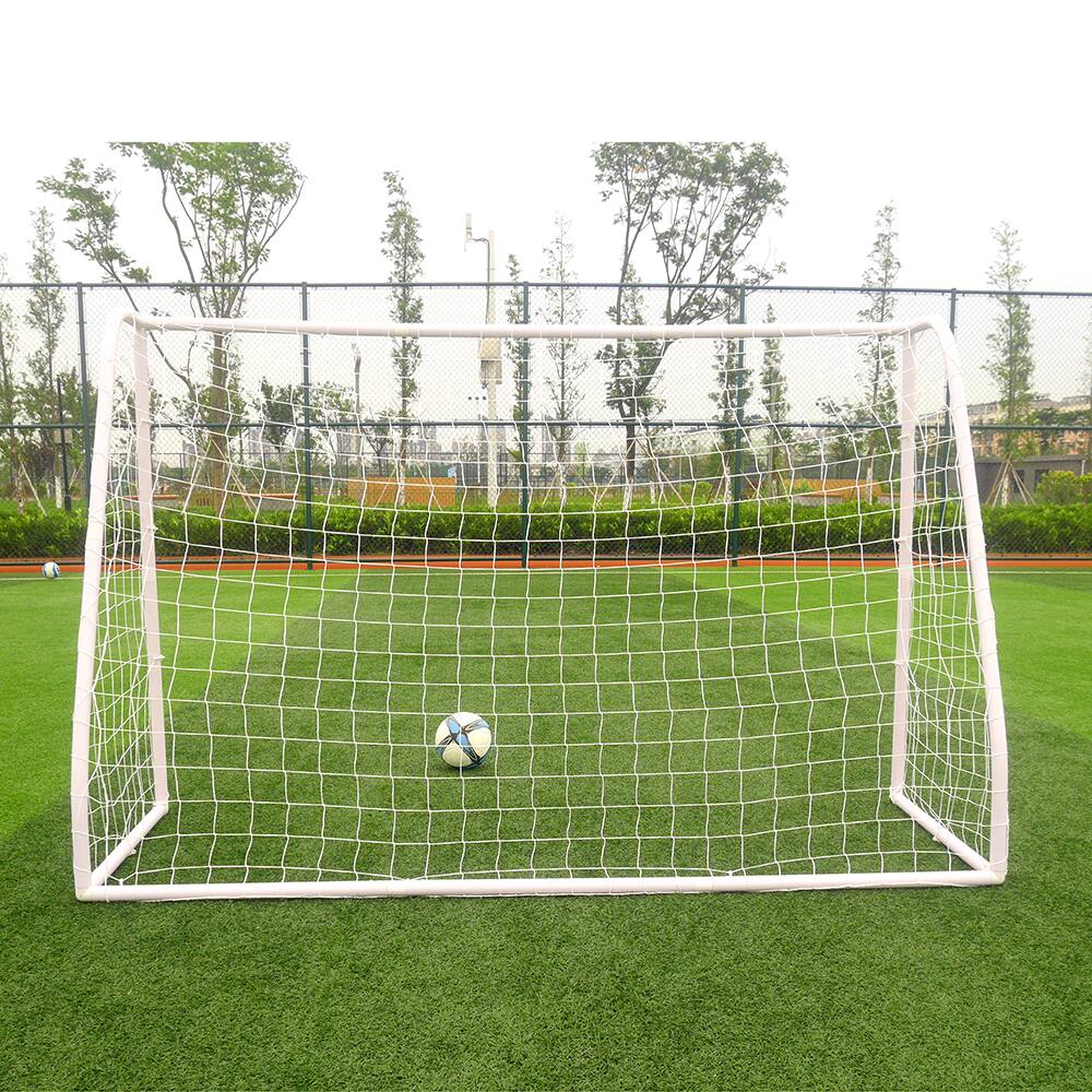 Back. Winado - Soccer Goal 8 x 5 ft Portable Soccer Nets Easy to Assemble PVC Frame, Design for Backyard Practice and Fun for Teens - White.