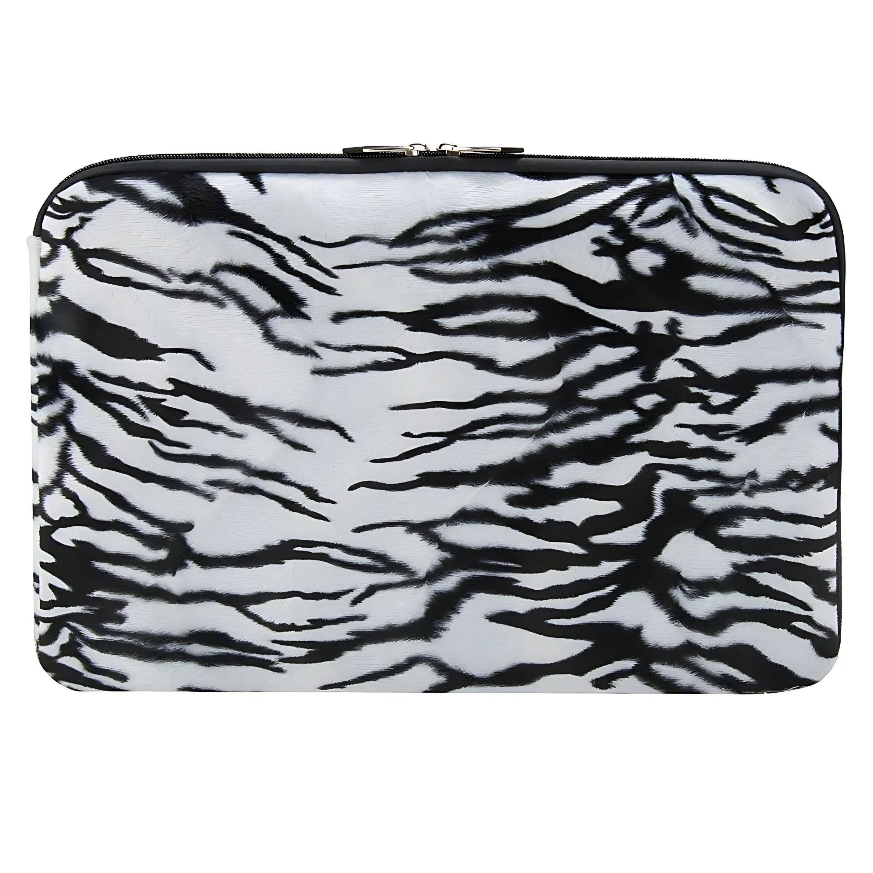 Angle. Kitcheniva - Printed Laptop Sleeve Case Carry Bag For 13" Laptop Notebook - White/Black.