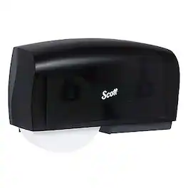 Scott - Essential 2-Roll Coreless Jumbo Bath Tissue Dispenser, (09608) - Black
