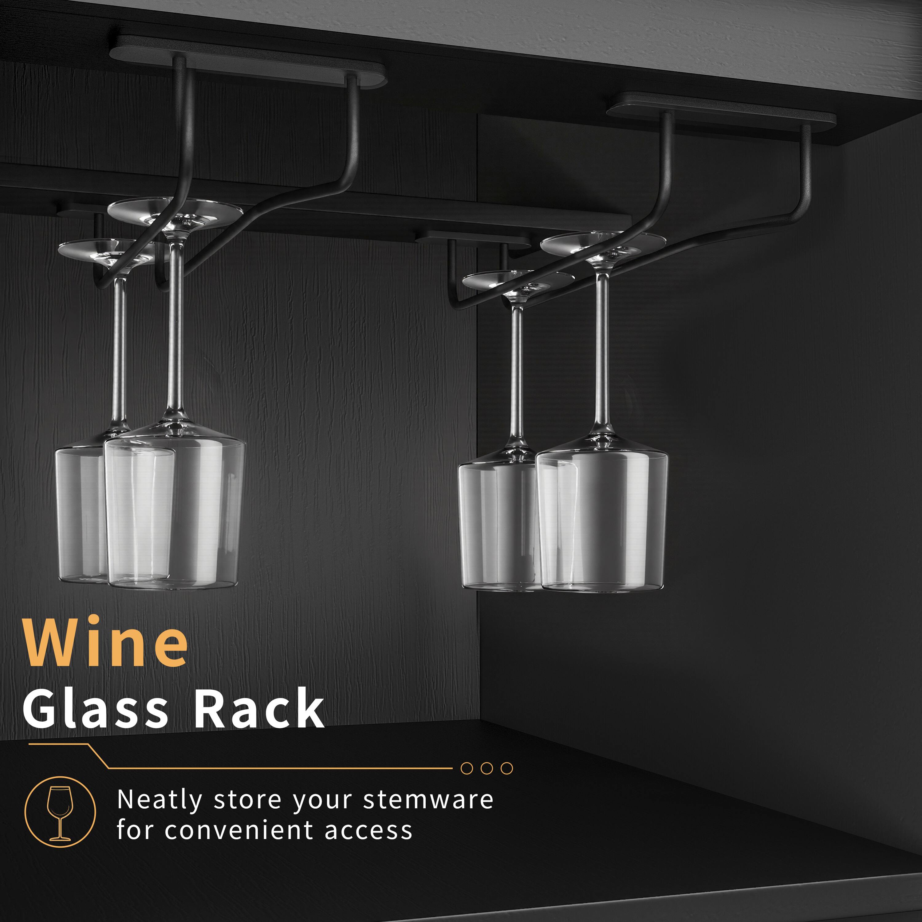 Wine Glass Rack  
Neatly store your stemware for convenient access
