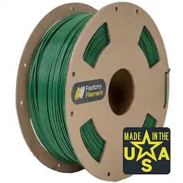 Factory Filament - 1.75mm PLA 3D Printer Filament, 1 KG Spool, Dimensional Accuracy +/- 0.02 mm, 3D Printing Filament - Plant Green