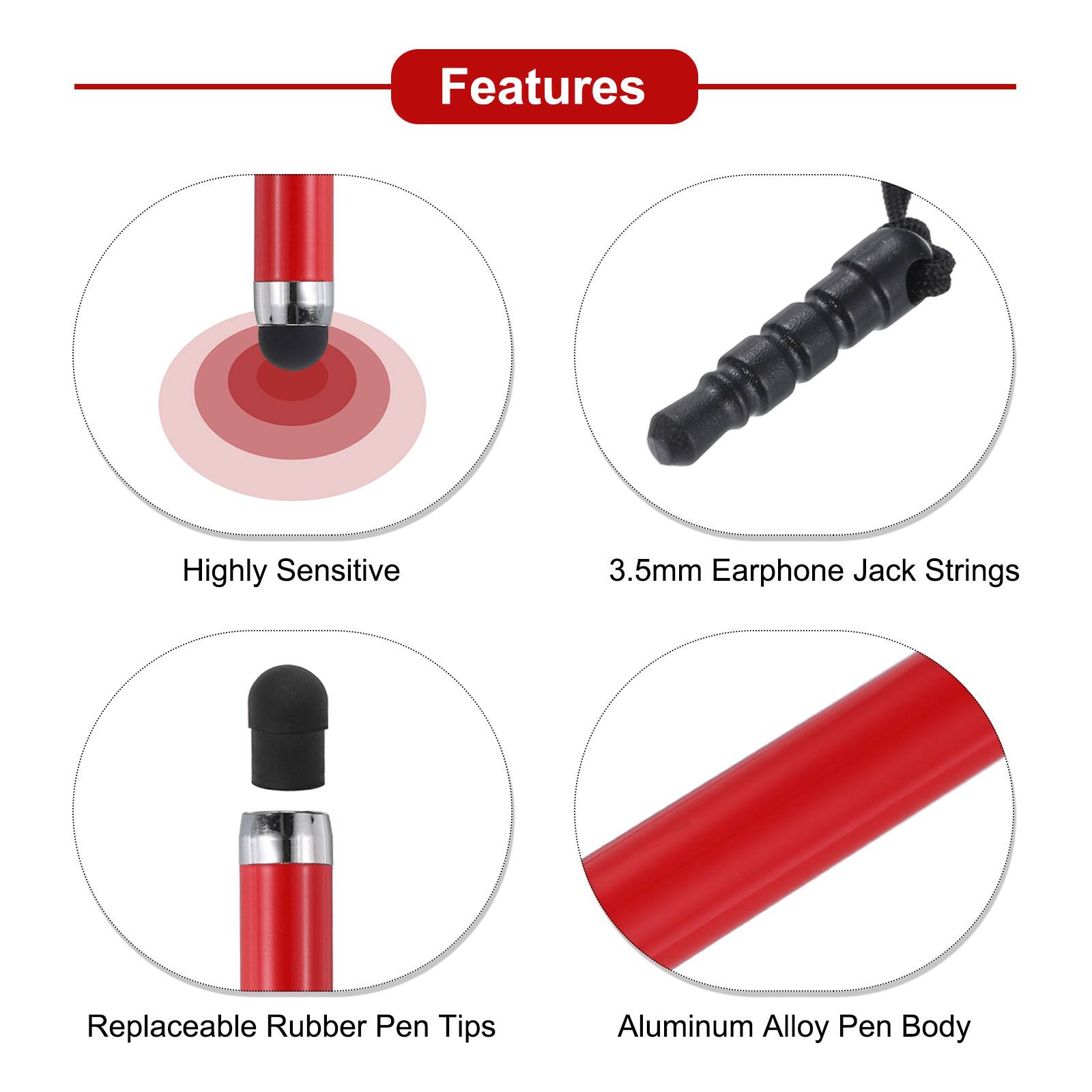 Features

- Highly Sensitive
- 3.5mm Earphone Jack Strings
- Replaceable Rubber Pen Tips
- Aluminum Alloy Pen Body