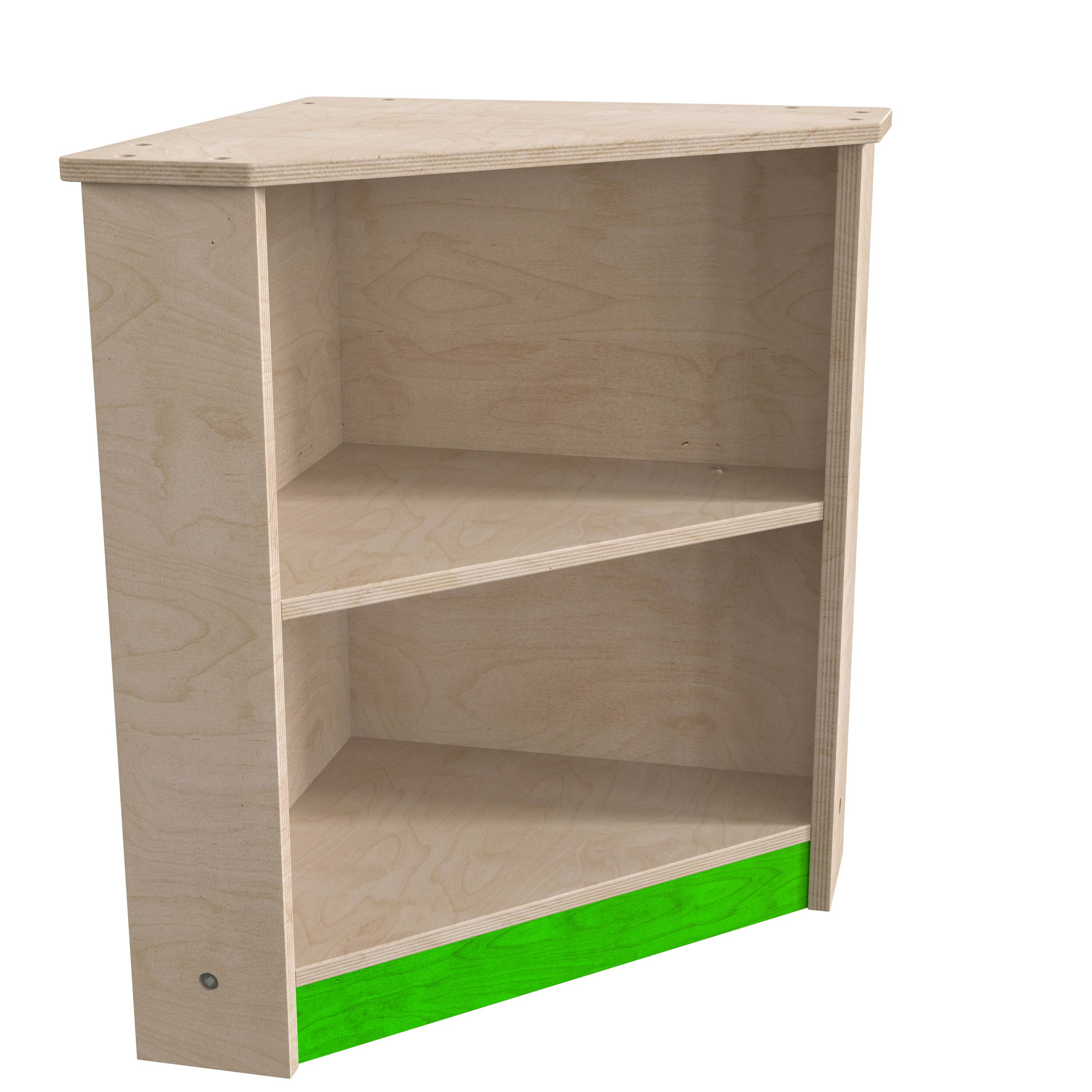 Front. Flash Furniture - Bright Beginnings Commercial Grade Wooden Kid's Two Tier Corner Kitchen Cabinet - Natural.