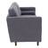 Left. CorLiving - Mulberry 3-Seat Fabric Upholstered Modern Sofa - Grey.