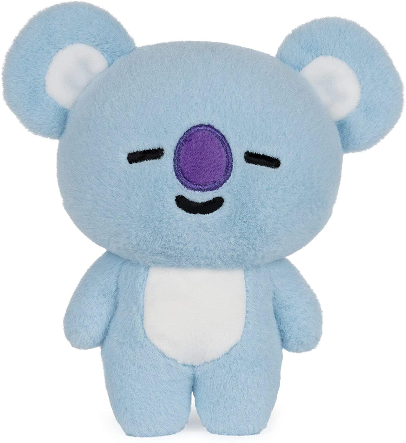 Front. Gund - Line Friends BT21 6 Inch Plush | Koya - Blue.