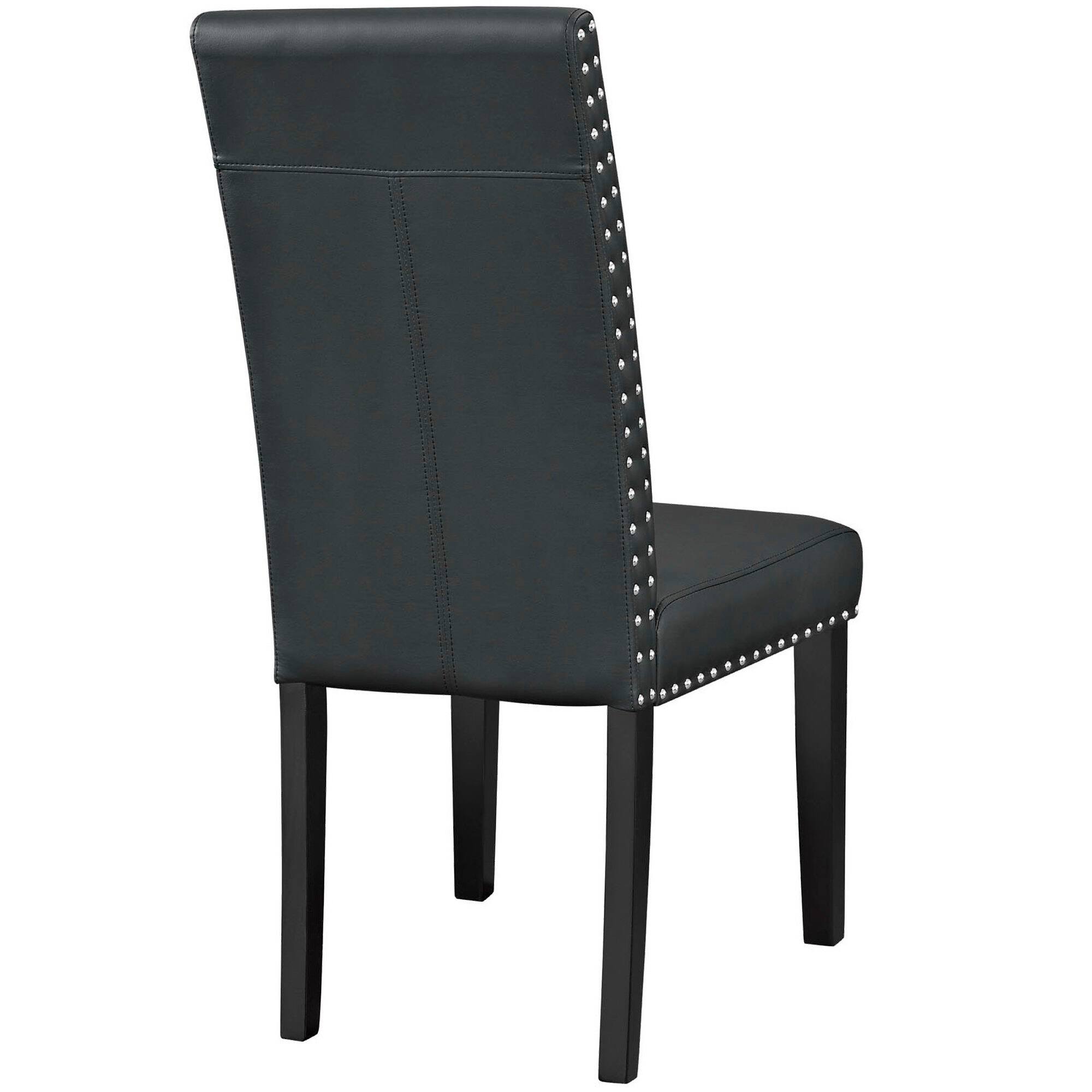 Alt View 2. Modway - Parcel Dining Faux Leather Side Chair by Modway - Black.