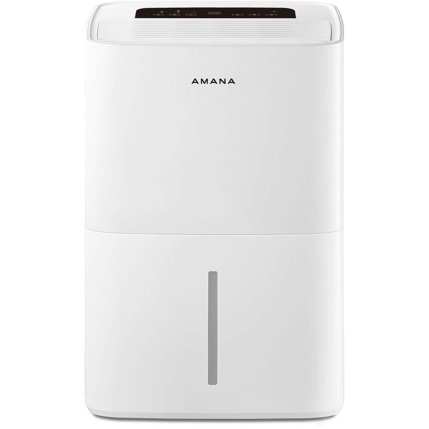 Alt View 4. Amana - 50-Pint 8.1 Quart Bucket Capacity Portable Dehumidifier - White.