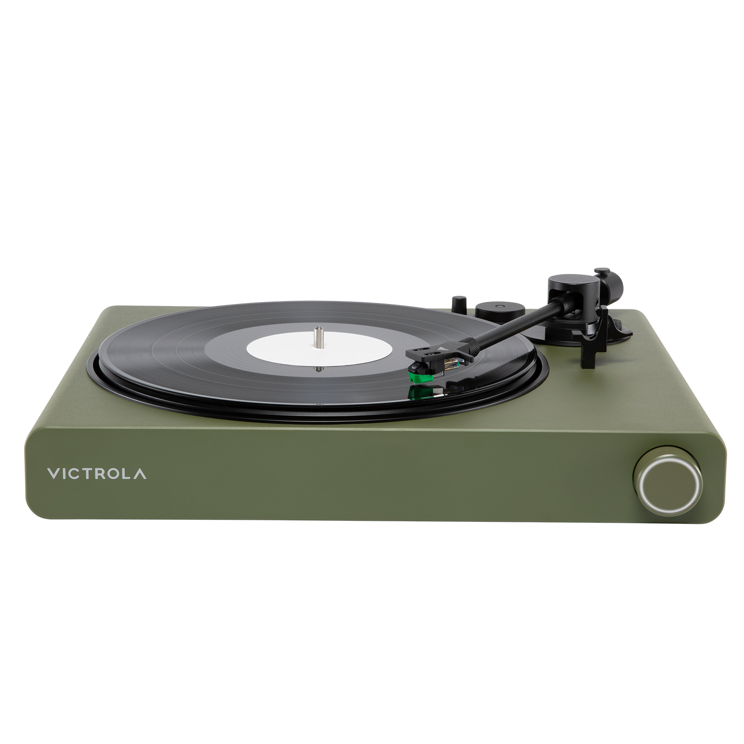 Front. Victrola - Victrola Stream Onyx – Wi-Fi and Bluetooth Turntable (Works with Sonos) - Green.