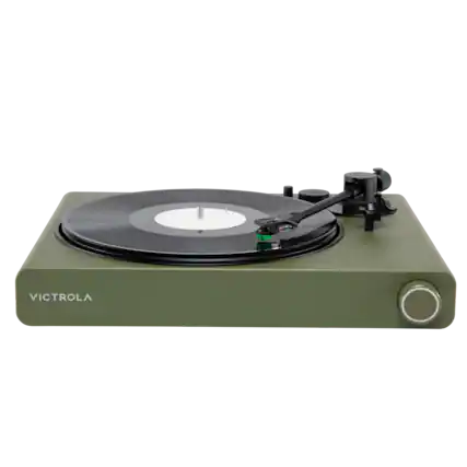 Front. Victrola - Victrola Stream Onyx – Wi-Fi and Bluetooth Turntable (Works with Sonos) - Green.