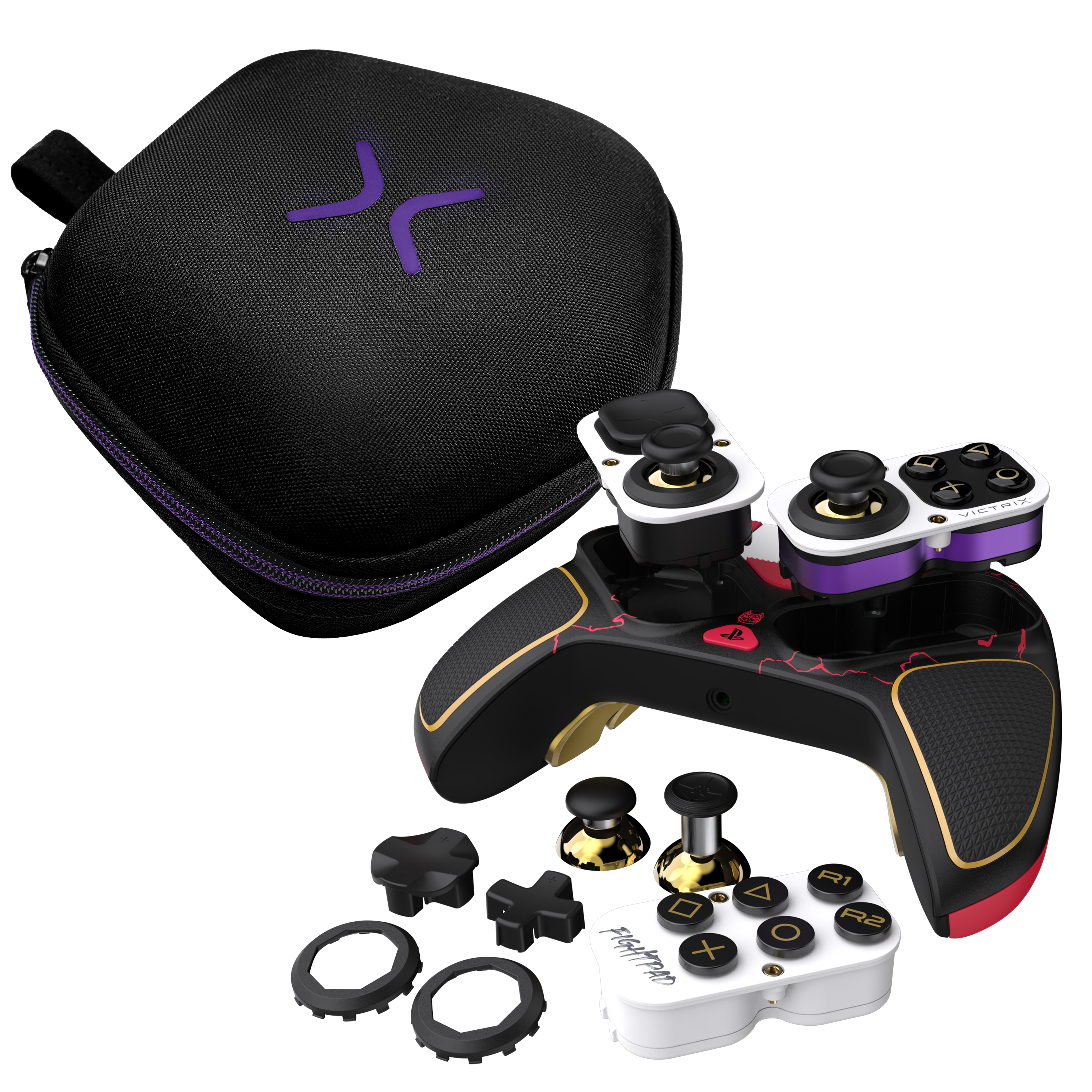 M VICTRIX  
BAC  
R1 e V O R2 FIGHTPAD + D