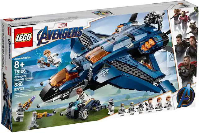 LEGO CENDESS TEIES Le MARVEL Quinjet ra12E LEGO Quinjet CAVENGERS supremo LEGO de swgdn los dos KC A6 Ages/edades Vongaderes Avengera 8+ 76126 Avengers Quinjet Ultimate 838 pcs/pzs Building Toy Jouet de construction para Construir Juguete CHITAUR CHITAURE BOCKET HAWKEYE BEACK CXWDOW A TAO