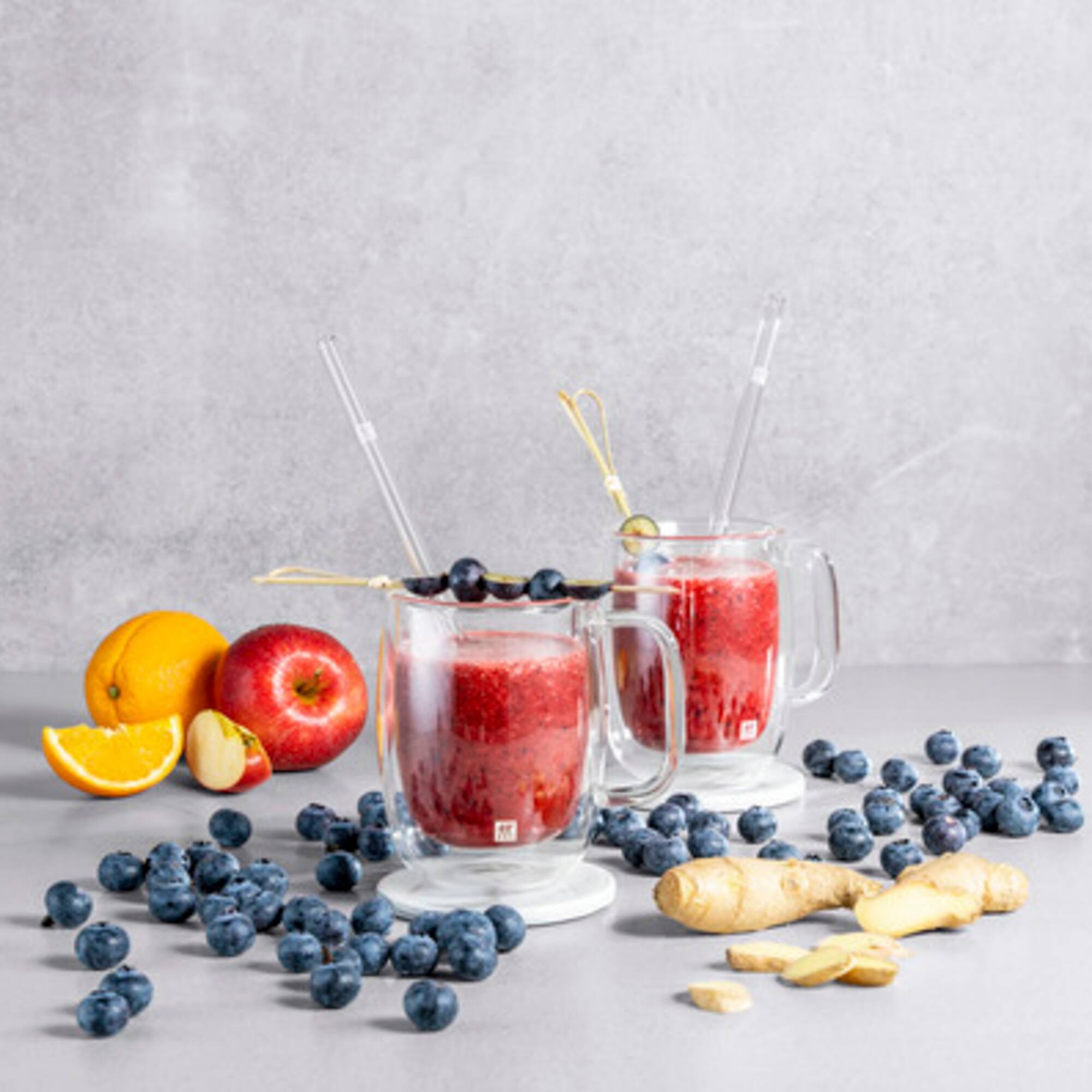 Alt View 4. ZWILLING - ZWILLING Sorrento 5-pc Straight Glass Straw Set - Clear - Clear.