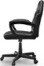Back. ACGAM - Slim Gaming Chair, Ergonomic Office Chair with Superior Leather, 360° Swivel and Height Adjustment for Home Office - Black.