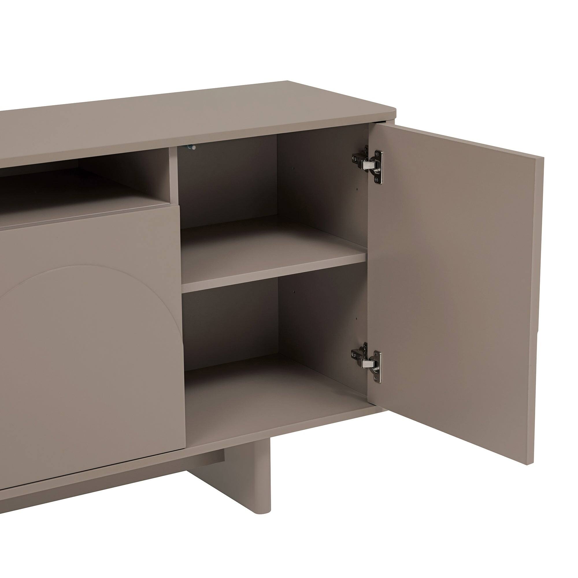 Alt View 2. Manhattan Comfort - Ella Modern 71" Sideboard - Mocha.