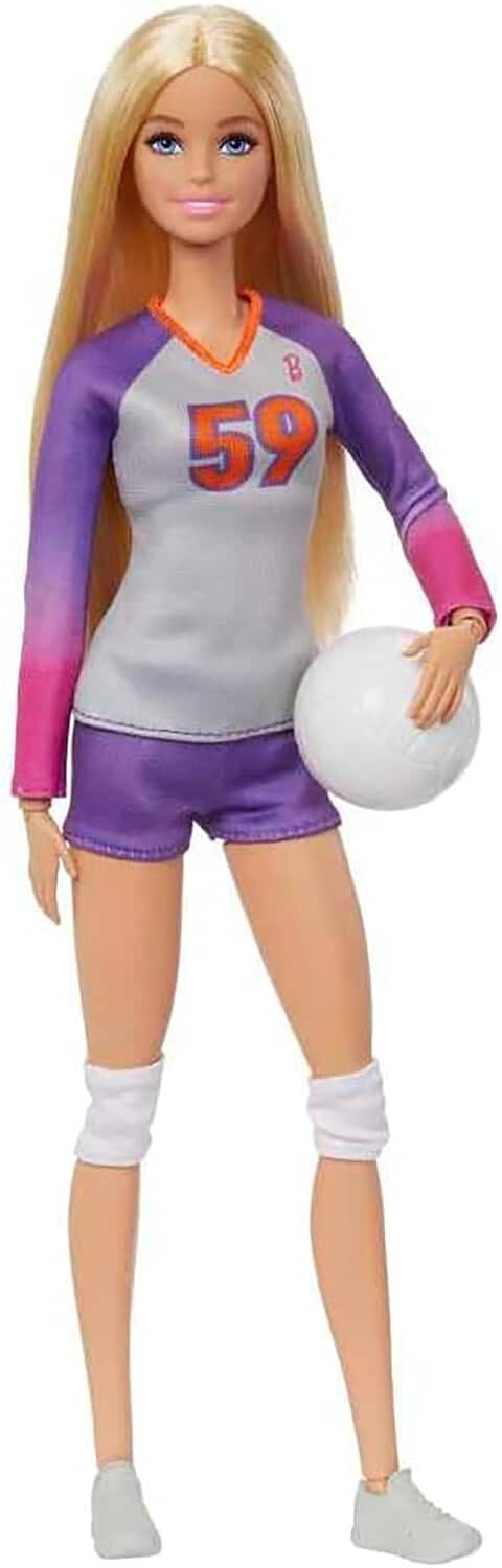 Mattel - Barbie Careers Made to Move Volleyball Player Doll - COLLECTIBLES - Multicolor