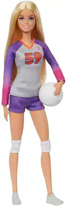 Mattel - Barbie Careers Made to Move Volleyball Player Doll - COLLECTIBLES - Multicolor