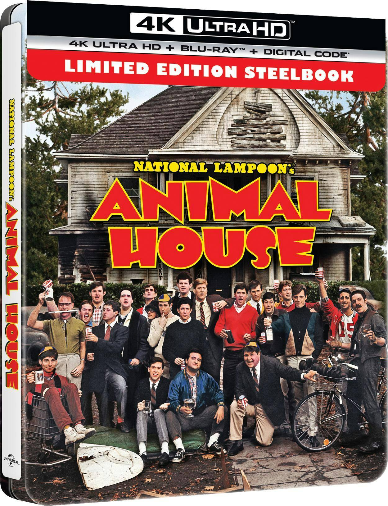Angle. National Lampoon's Animal House (Limited Edition 4K Ultra HD Steelbook + Blu-ray) [UHD].