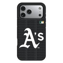 Keyscaper - MLB - Athletics Personalized Bump Case with 8.2ft Drop Protection - 15 - Multicolor