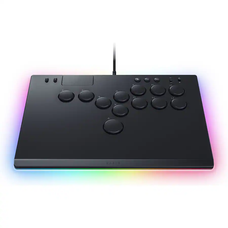 Razer Kitsune All Button Optical Arcade Controller for PS5 and PC Black ...