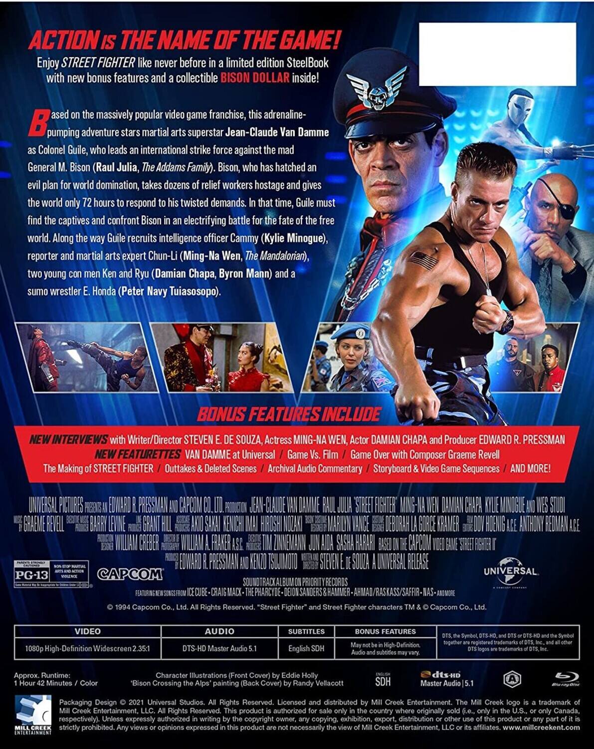 Alt View 1. Street Fighter (Steelbook)   - BLU-RAY.