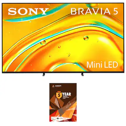 SONY BRAVIA 5 Mini LED AMBER
5 YEAR PREMIUM PROTECTION