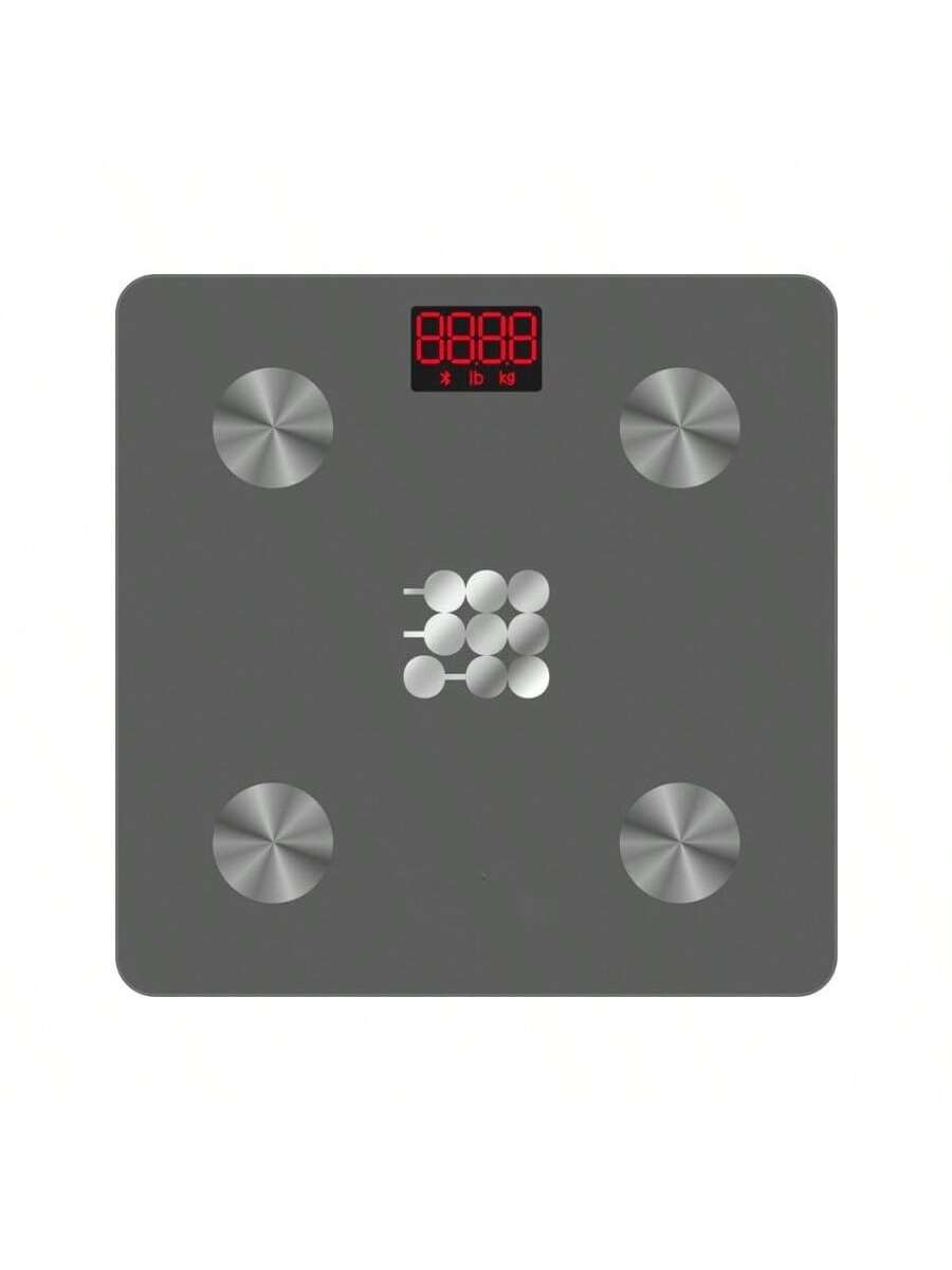 Left. Stamp n Camp - Digital scale smartphone app perfect for weight management, with Auto-On/Auto-Off, Durable Construction - Gray.