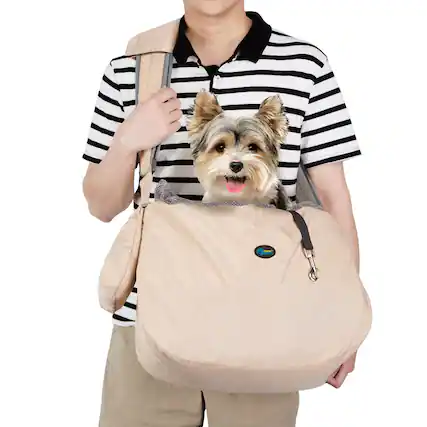 Front. Ownpets - Pet Sling Carrier Hands-Free Bag Adjustable Strap.