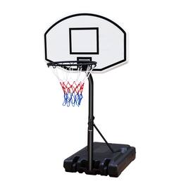 Ecooso - Portable Pool Basketball Hoop, Adjustable 3.1-4.7 ft, 36" Backboard, Poolside Use - Black White